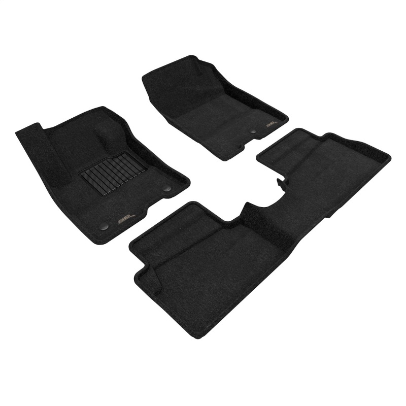 Ford Maverick Floor Mats - Front and Rear - 3D MAXpider - Elegant - Black - `22-`24